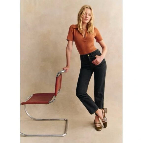 Sezane Denim Iconic Straight Leg - Picture 3 of 9